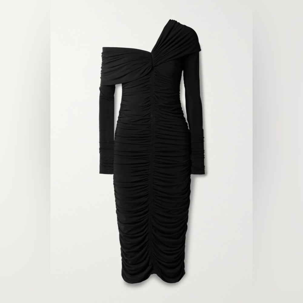 A.L.C Marie Off-the-shoulder Ruched Dress